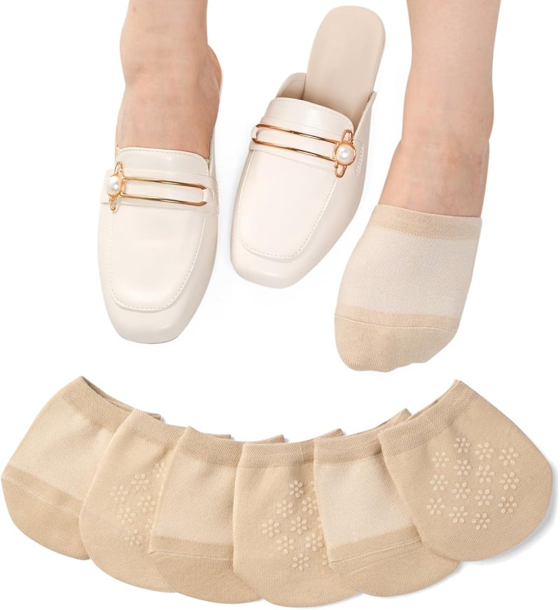 Murmorers Toe Socks Womens for Mules, Half Socks Toe Topper Covers No Show Invisible Non-slip Liners for Clogs 4/6/8 Pairs - Image 1